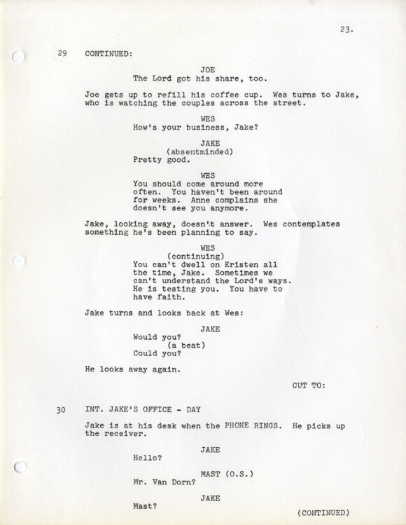 HARDCORE (1979) Revised screenplay by Paul Schrader, Jan 4, 1978