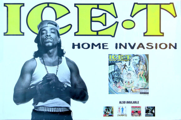 ICE-T / HOME INVASION (1993) Record store poster