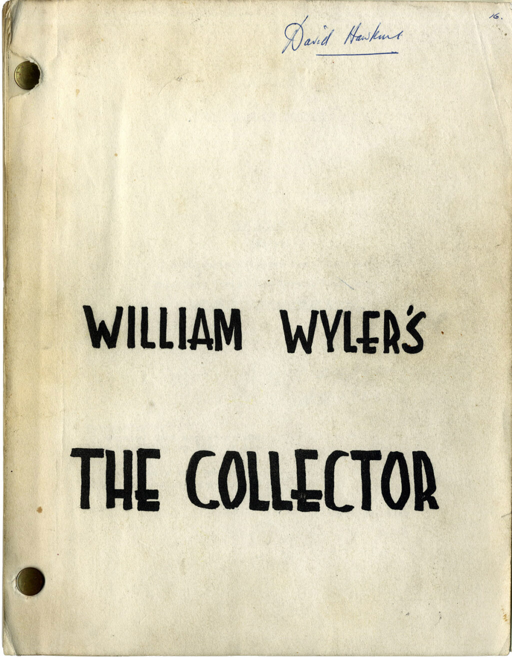 COLLECTOR, THE (1965) Revised Final Draft screenplay by Stanley Mann & John Kohn, Apr 30, 1964