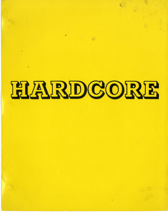 HARDCORE (1979) Revised screenplay by Paul Schrader, Jan 4, 1978