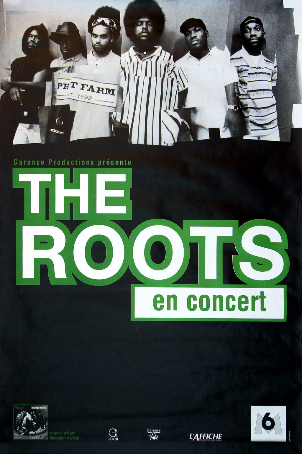 ROOTS, THE / EN CONCERT (1996) French concert poster