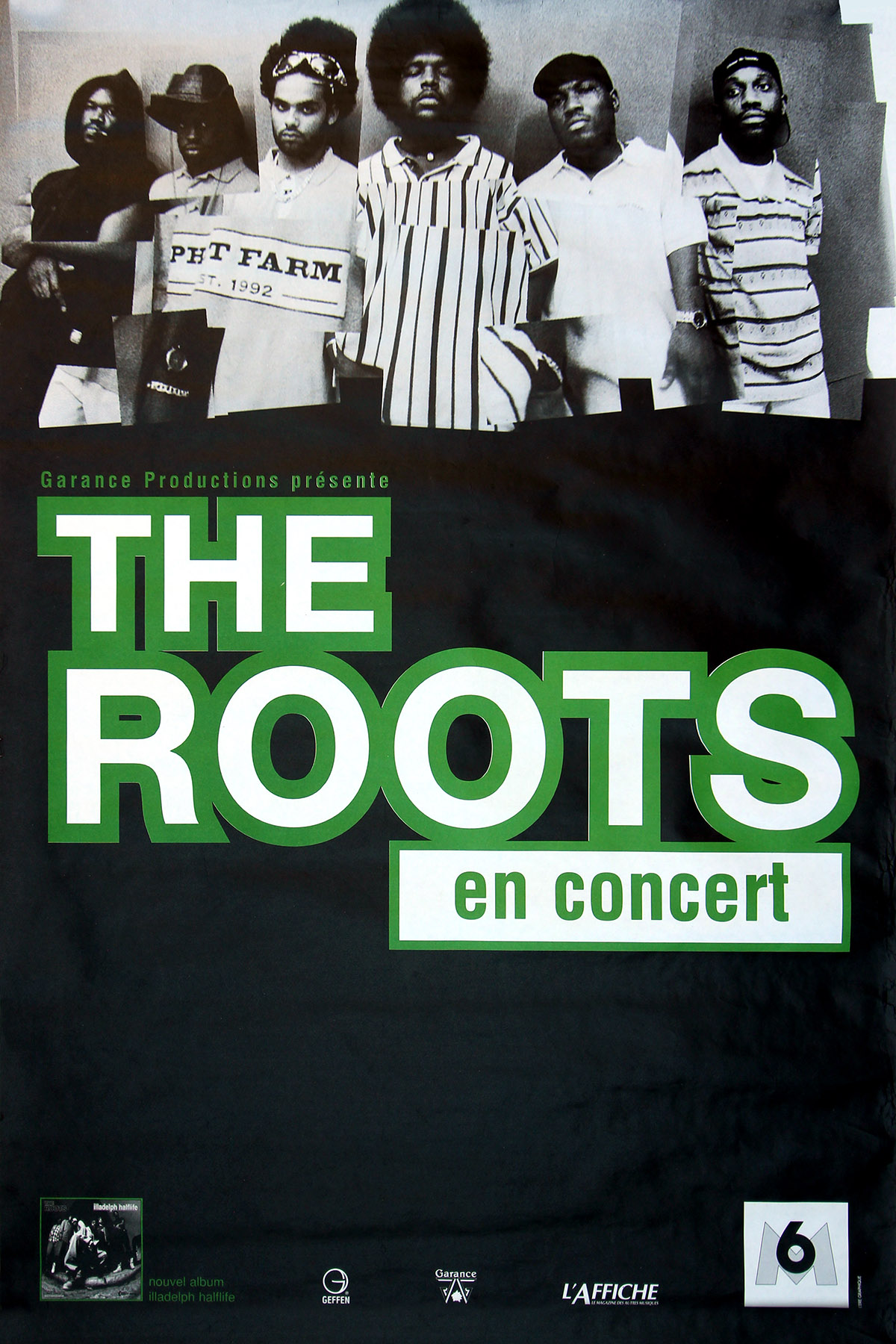 ROOTS, THE / EN CONCERT (1996) French concert poster WalterFilm