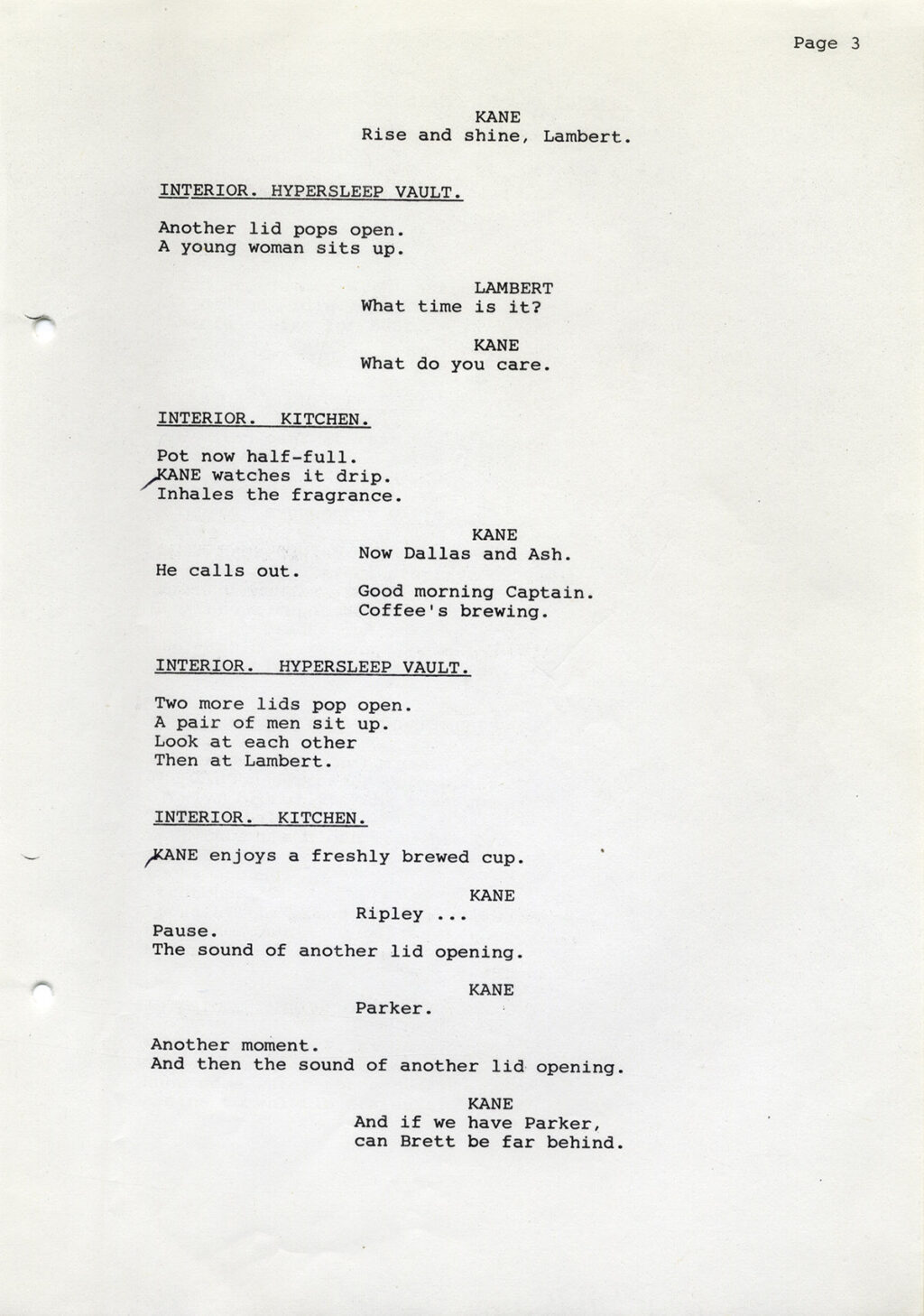 ALIEN (Feb. 1978) Revised Draft script by Walter Hill, David Giler / Based on screenplay by Dan O'Bannon - Image 7