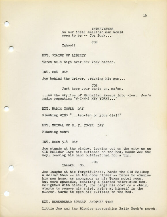 MIDNIGHT COWBOY (1969) Screenplay by Waldo Salt / Based on a novel by James Leo Herlihy - Image 2