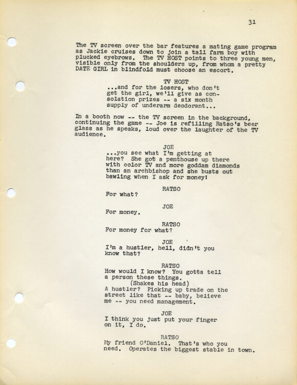 MIDNIGHT COWBOY (1969) Screenplay by Waldo Salt / Based on a novel by James Leo Herlihy - Image 3