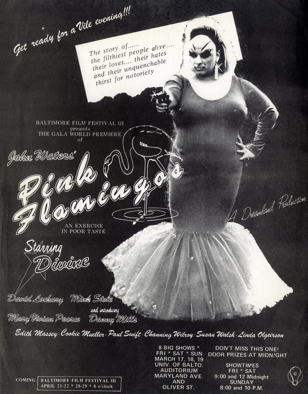 PINK FLAMINGOS (1972) Mini poster