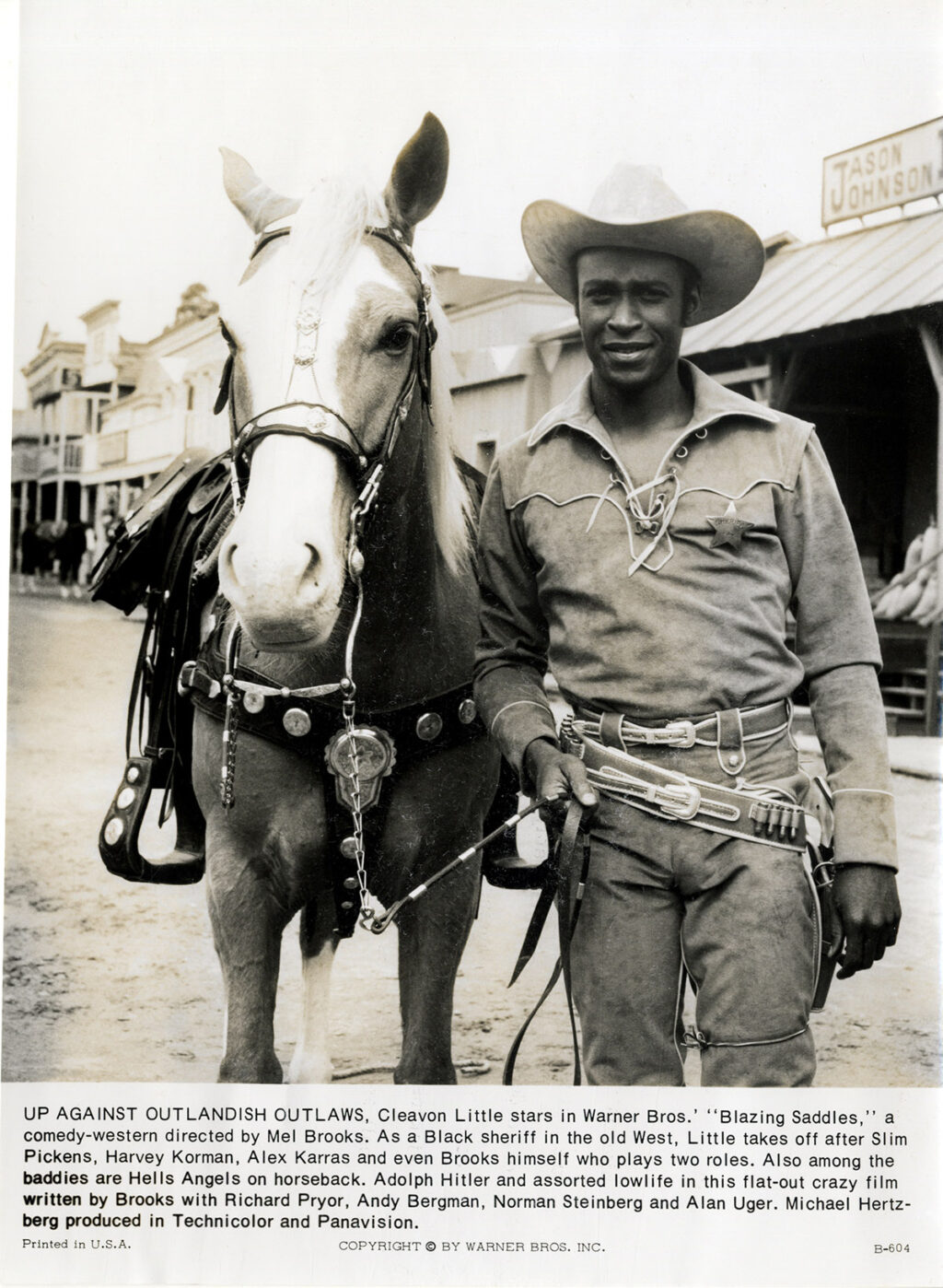 BLAZING SADDLES (1974) Press kit