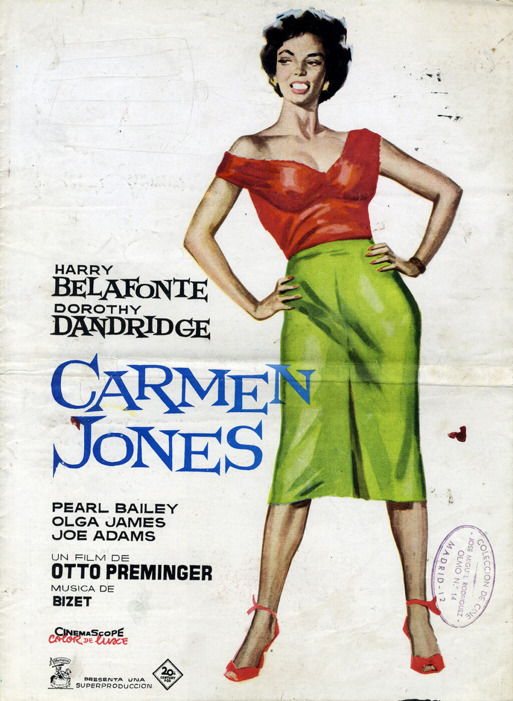 CARMEN JONES (1954; 1963 1st Spanish release) Pressbook