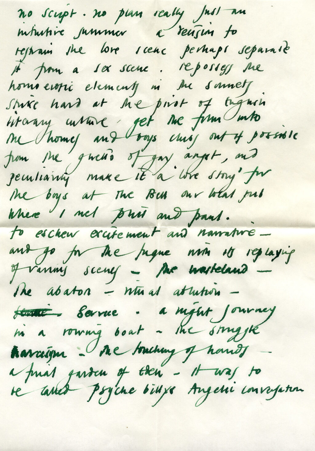 DEREK JARMAN (ca. 1985-88) Archive of unpublished signed autographed letters - Image 3