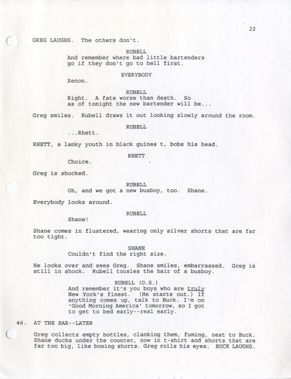 54 (Aug 12, 1997) Film script by Mark Christopher - Image 4