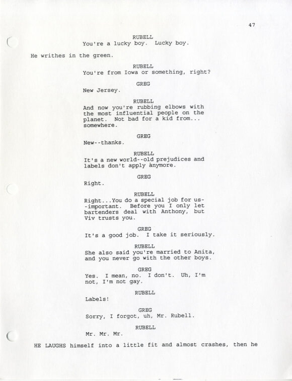 54 (Aug 12, 1997) Film script by Mark Christopher - Image 3