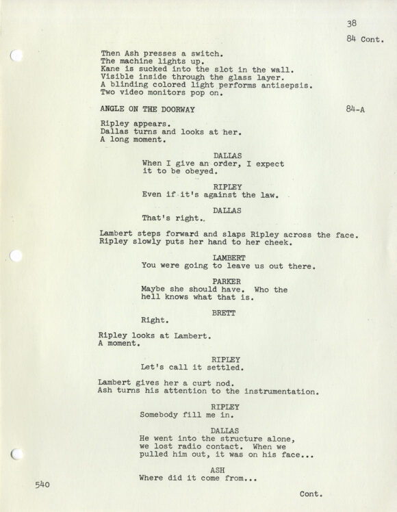 ALIEN (Jun 1978) "Revised Final" Draft by Walter Hill and David Giler - Image 3