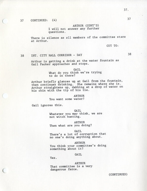 AND JUSTICE FOR ALL (Oct 1978) Film script by Valerie Curtin and Barry Levinson - Image 3