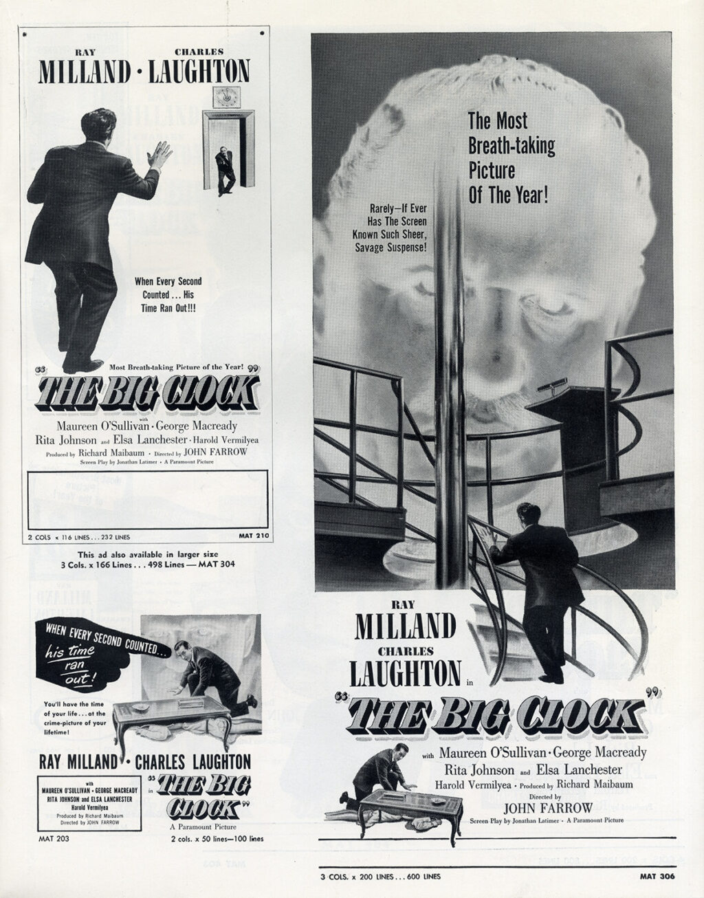 BIG CLOCK, THE (1948) Pressbook - Image 4