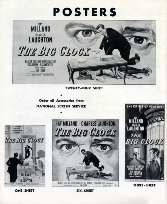 BIG CLOCK, THE (1948) Pressbook - Image 3