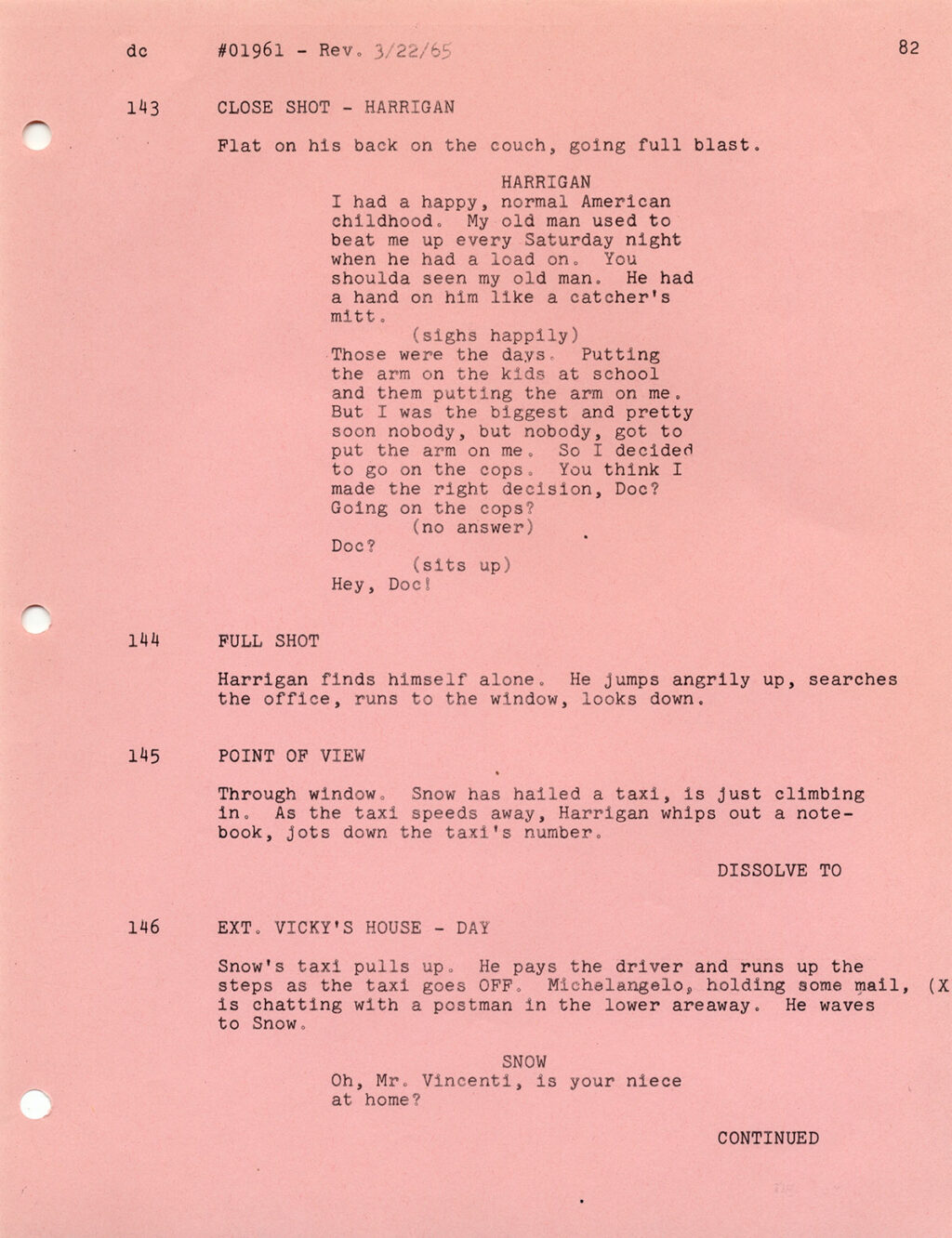 BLINDFOLD (Feb 4, 1965) Second Revised Final screenplay - Image 5