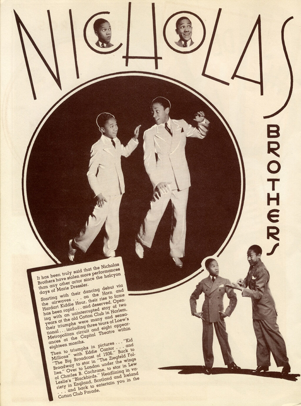 COTTON CLUB, THE (ca. 1939) Program