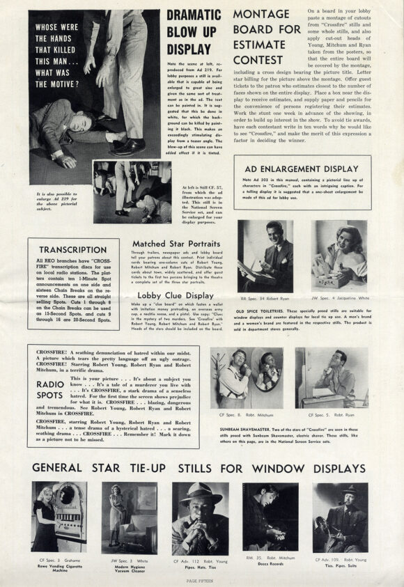 CROSSFIRE (1947) Pressbook - Image 3