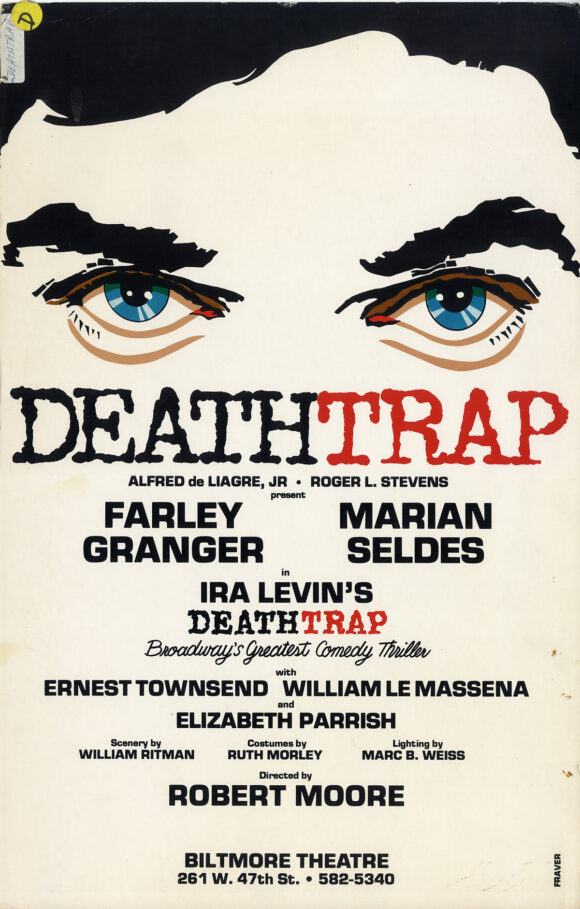 DEATHTRAP (1981) Theatre poster