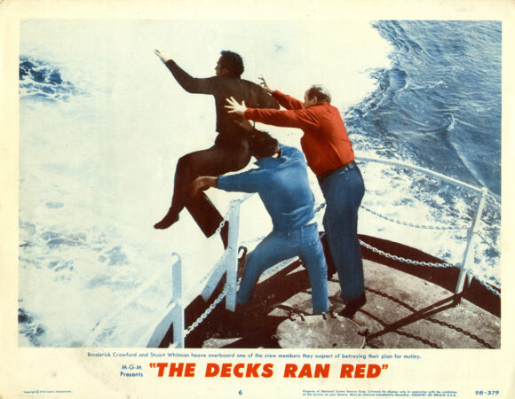 DECKS RAN RED, THE (1958) Set of 8 lobby cards - Image 6