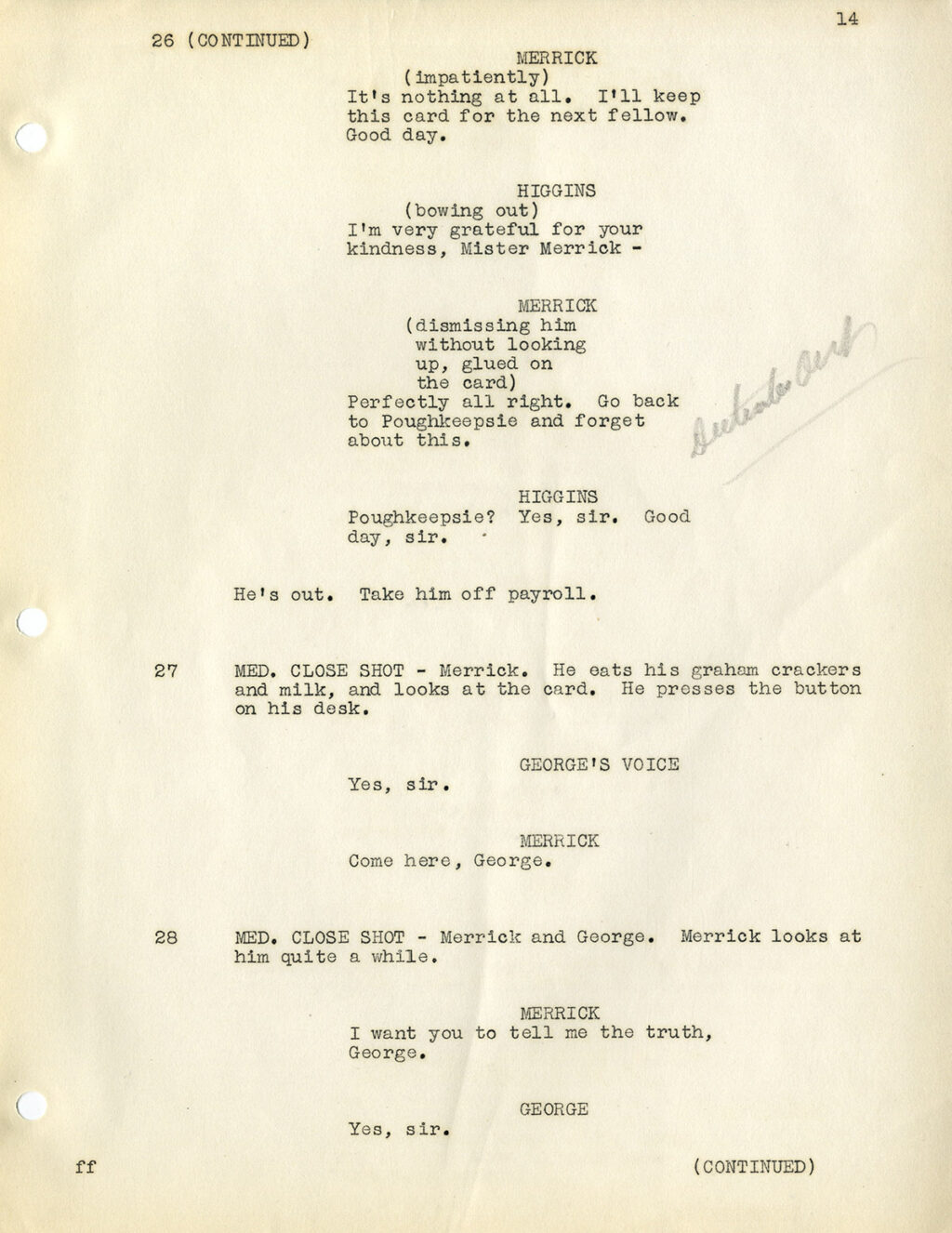 DEVIL AND MISS JONES, THE (Nov 26, 1940) Final Script by Norman Krasna - Image 4