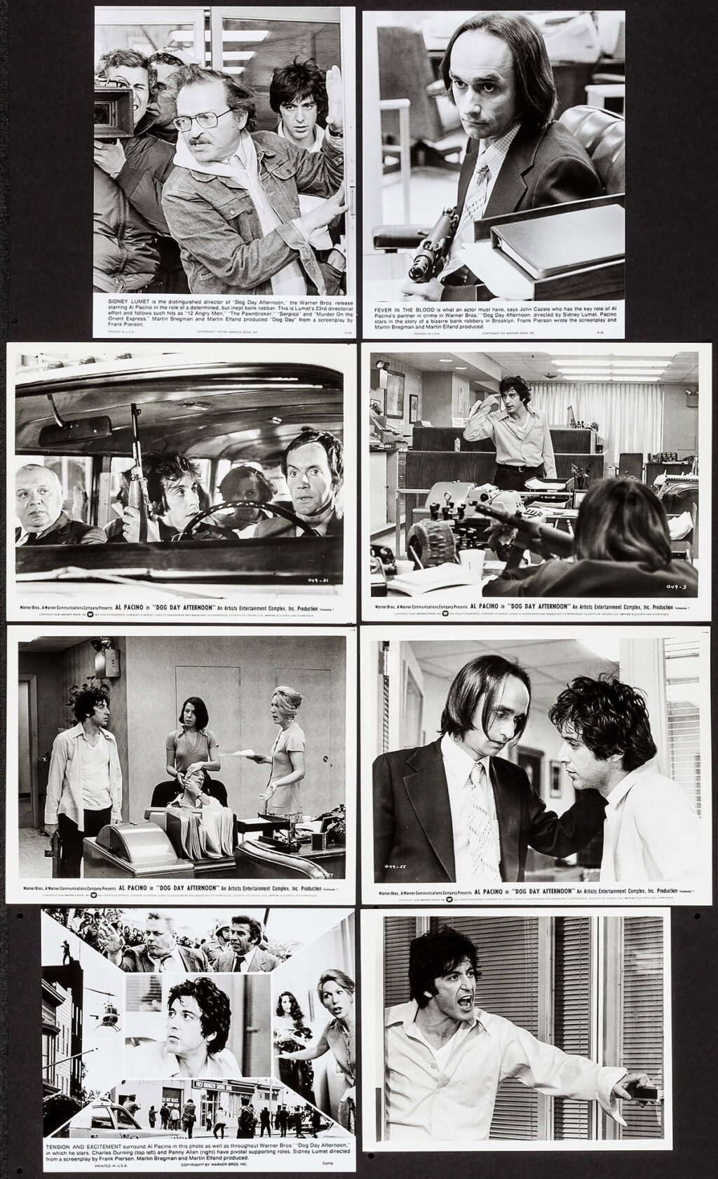 DOG DAY AFTERNOON (1975) Set of 29 photos