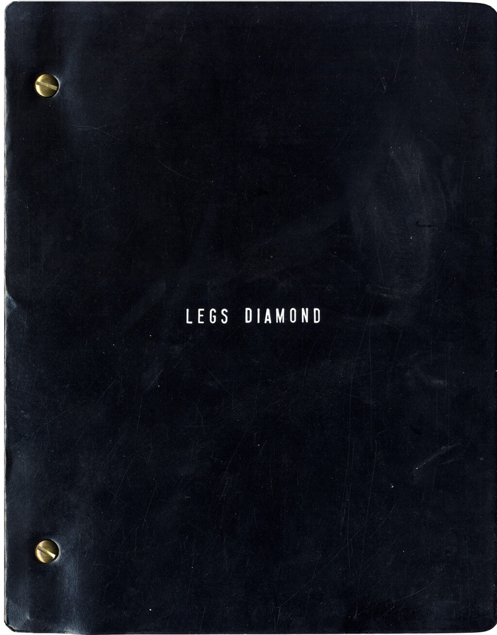 LEGS DIAMOND (Nov 12, 1985) Revised book theatre script + audio cassette