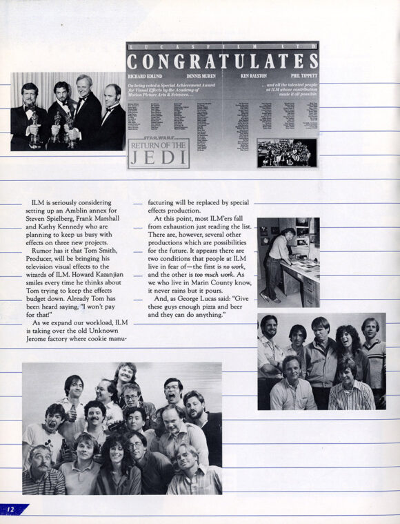 LUCASFILM LTD 1984 Studio yearbook - Image 8