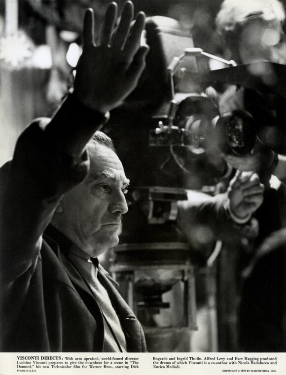 LUCHINO VISCONTI / THE DAMNED (1970) BTS photo of director