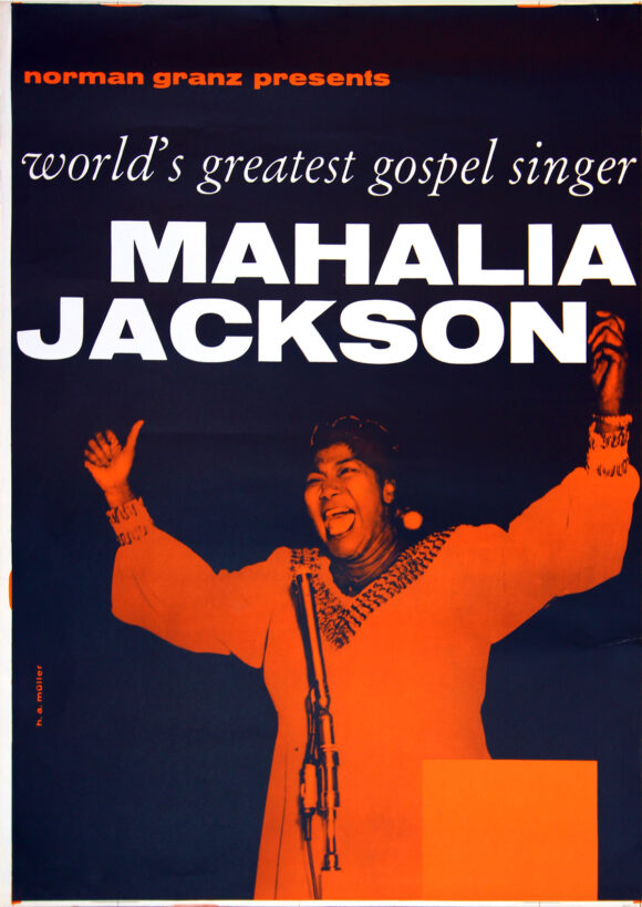 MAHALIA JACKSON (ca. 1960) German printer's proof