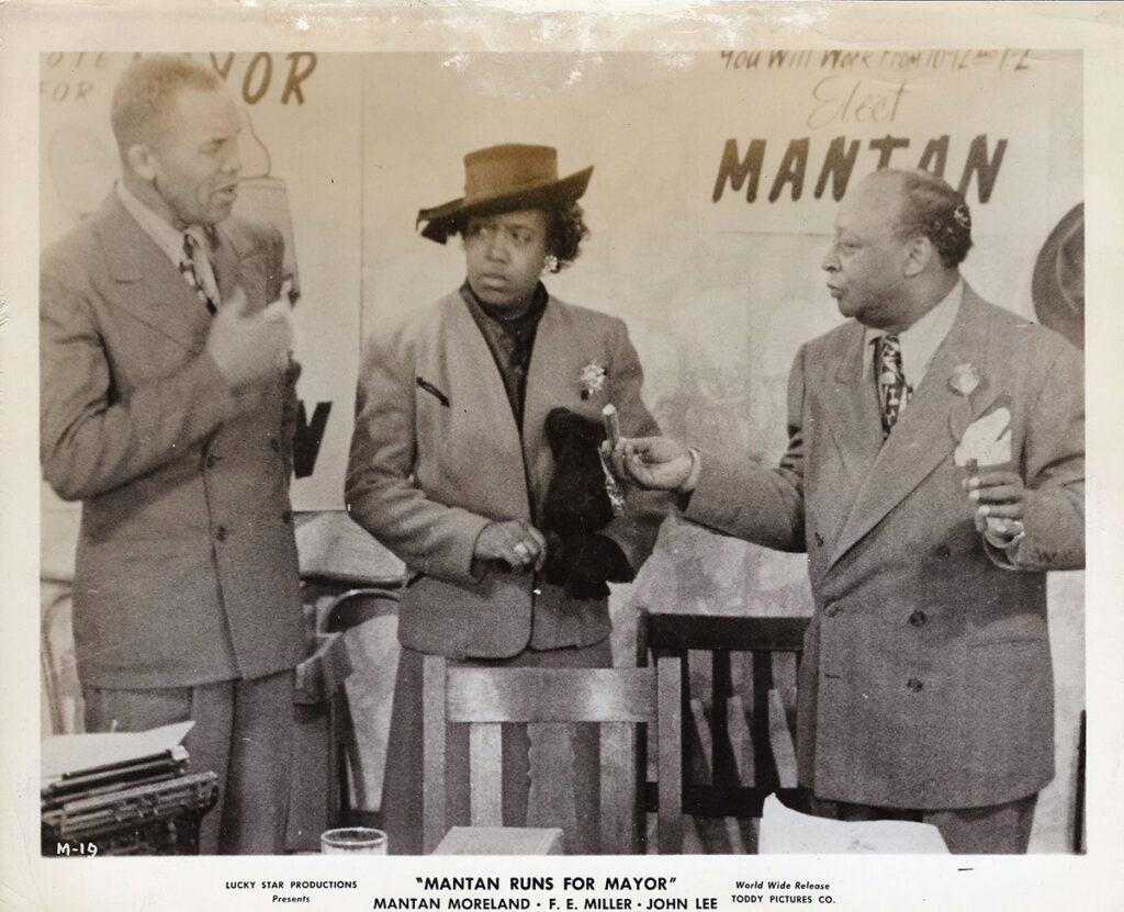 MANTAN RUNS FOR MAYOR (1946) Set of 3 photos