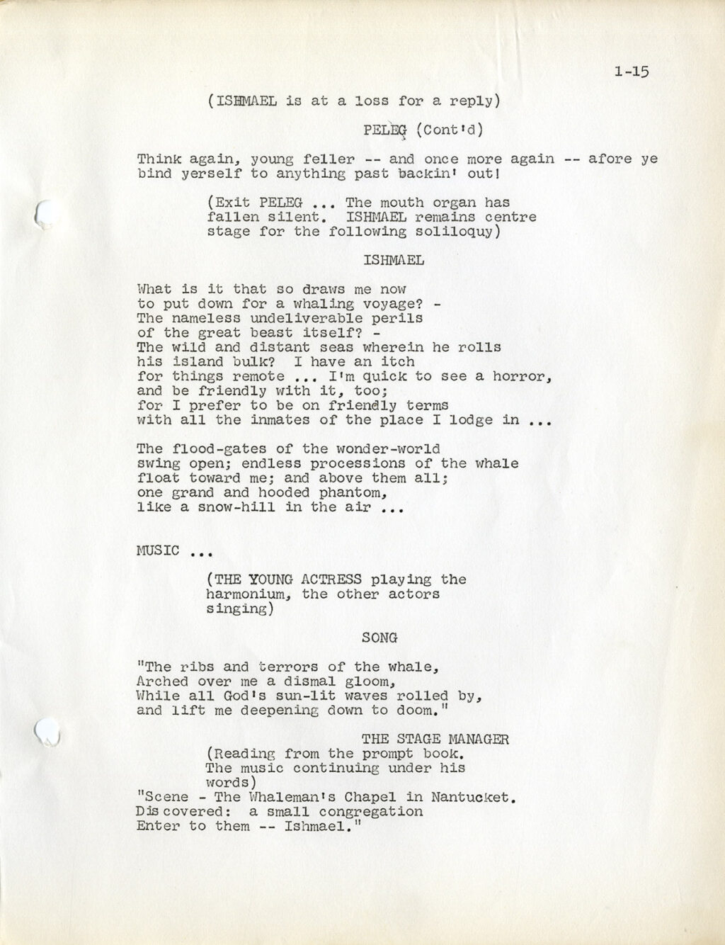 MOBY DICK—Rehearsed (1962) Theater script by Orson Welles - Image 3