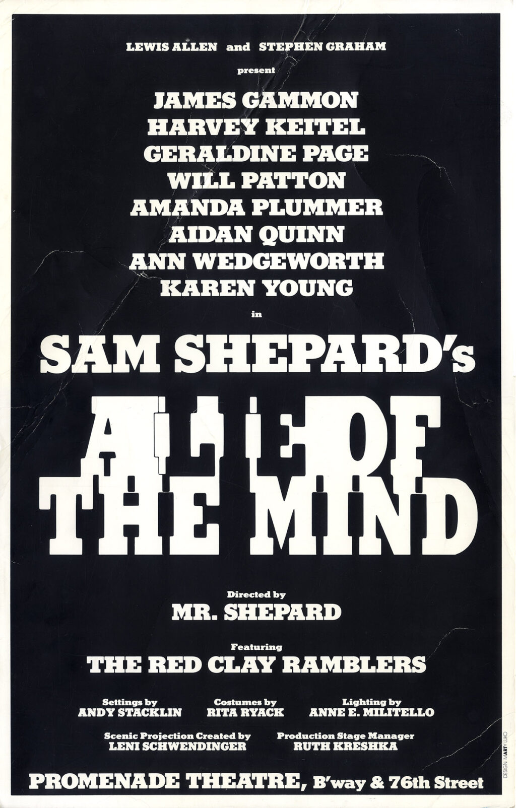 SAM SHEPARD (1984-85) Set of 2 New York theatre posters - Image 2