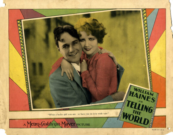 TELLING THE WORLD (1928) Lobby card