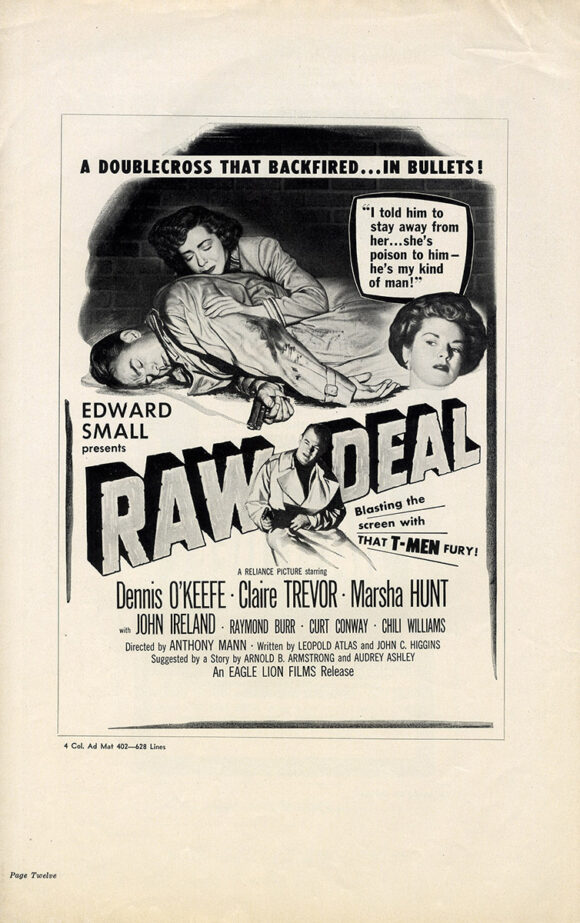 RAW DEAL (1948) Pressbook