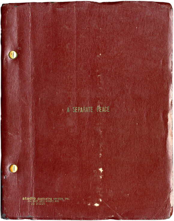 A SEPARATE PEACE (May 1971) Rev Final Draft screenplay by Fred Segal