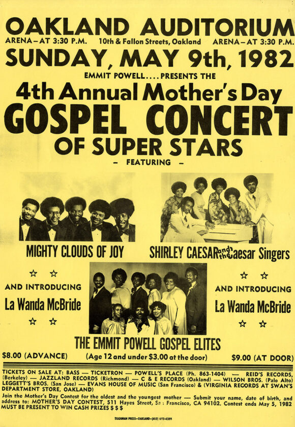 4th ANNUAL MOTHER'S DAY GOSPEL CONCERT OF SUPER STARS (1982) Poster