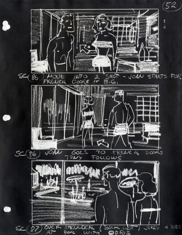 HIGH SCHOOL CONFIDENTIAL (1958) Set of storyboards