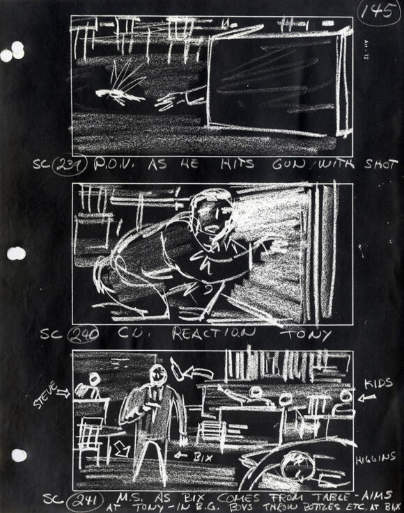 HIGH SCHOOL CONFIDENTIAL (1958) Set of storyboards