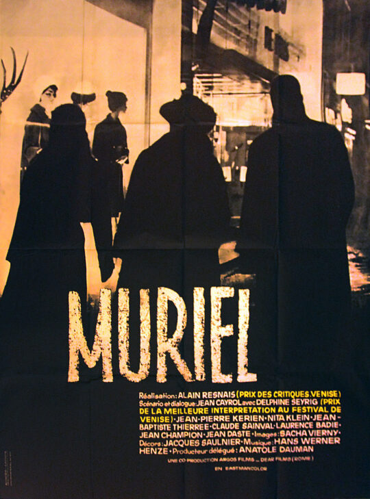 MURIEL (1963) French poster