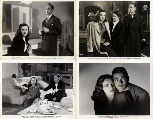 PHANTOM LADY (1944) Set of 10 photos