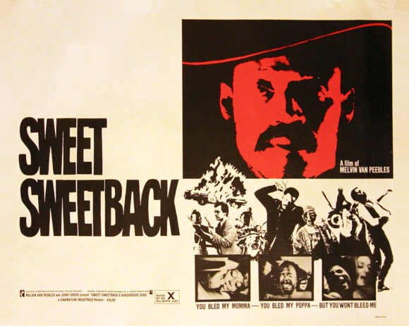 SWEET SWEETBACK (1971) Half sheet poster