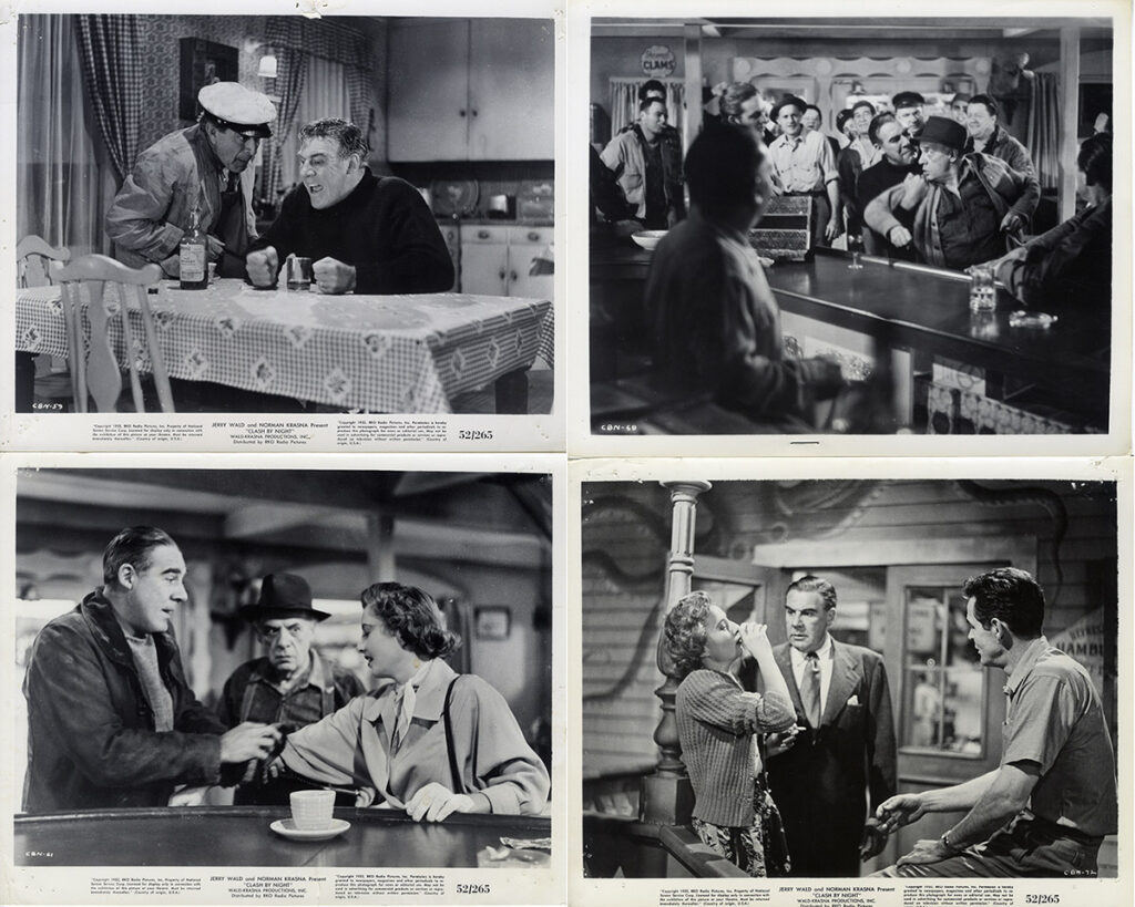 CLASH BY NIGHT (1952) Set of 21 photos