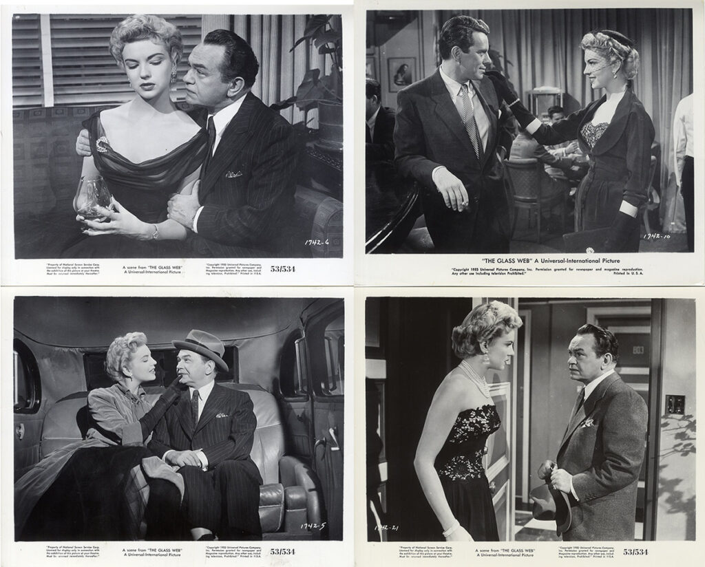 GLASS WEB, THE (1953) Set of 14 photos