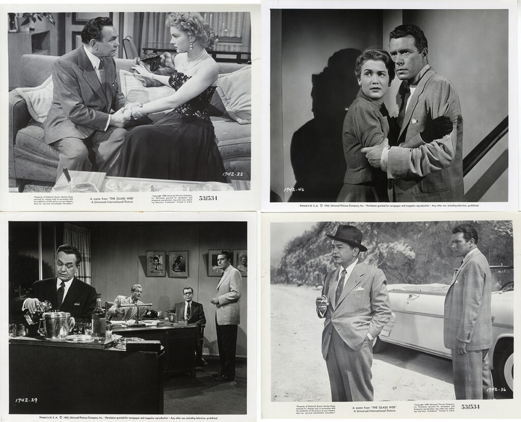 GLASS WEB, THE (1953) Set of 14 photos