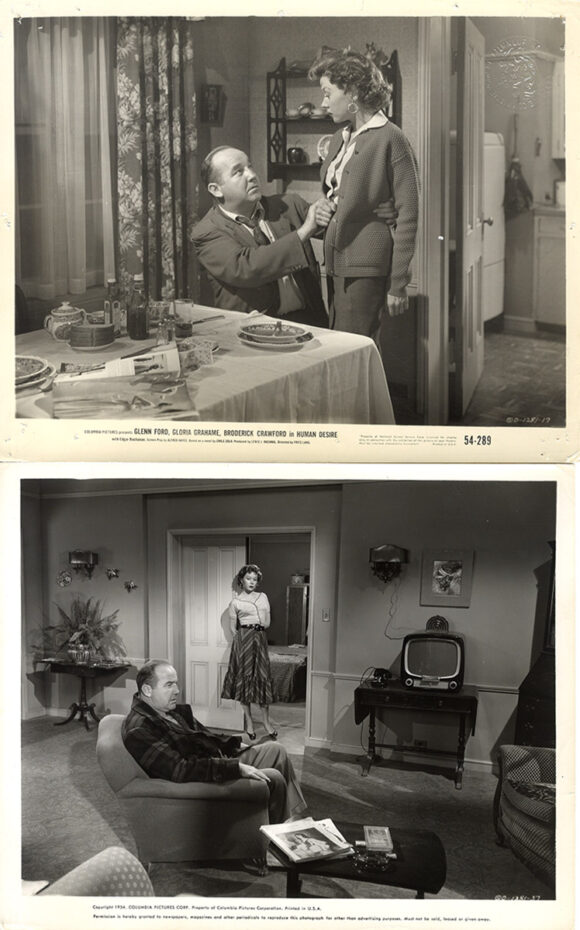 HUMAN DESIRE (1954) Set of 12 photos