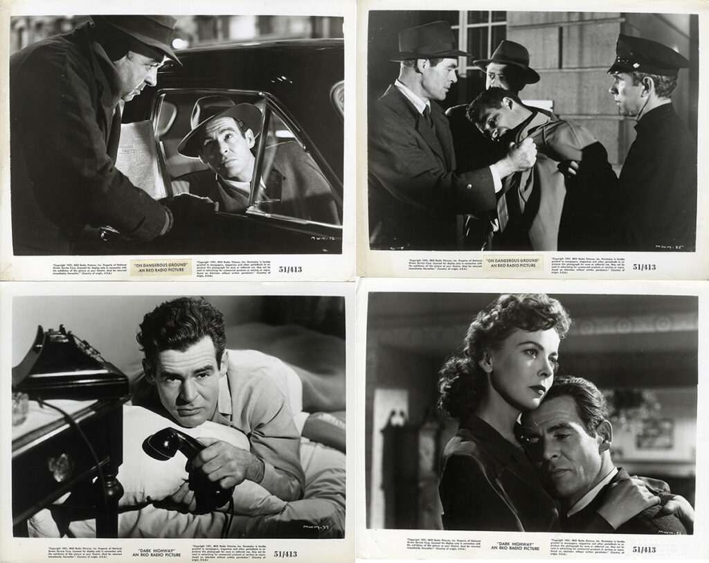 ON DANGEROUS GROUND (1951) Set of 17 photos