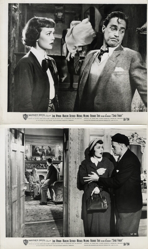 STAGE FRIGHT (1950) Set of 14 photos