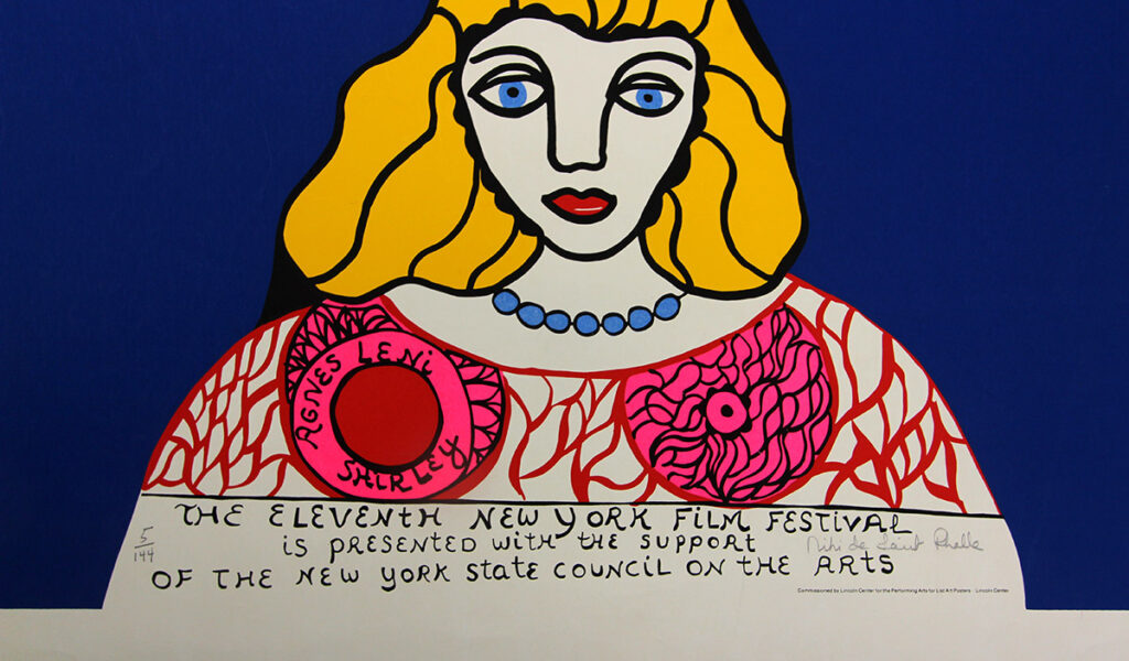 11TH NEW YORK FILM FESTIVAL (1973) Signed poster by Niki de Saint Phalle