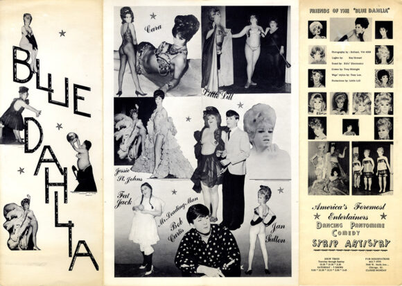 BLUE DAHLIA (1967) Nightclub program and poster